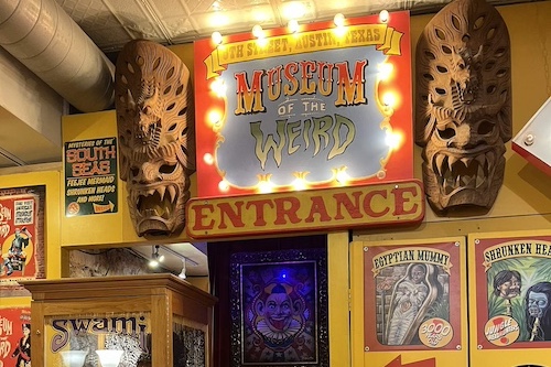 Entrance to Museum of the Weird